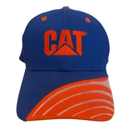 Caterpillar Cat Western States Equipment Blue &Orange Embroidered Adjustable Hat