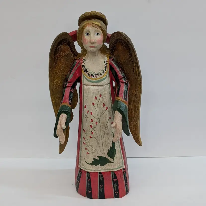 Vintage House Of Hatten Large Christmas Angel Denise Calla Hand Painted 14" 1989