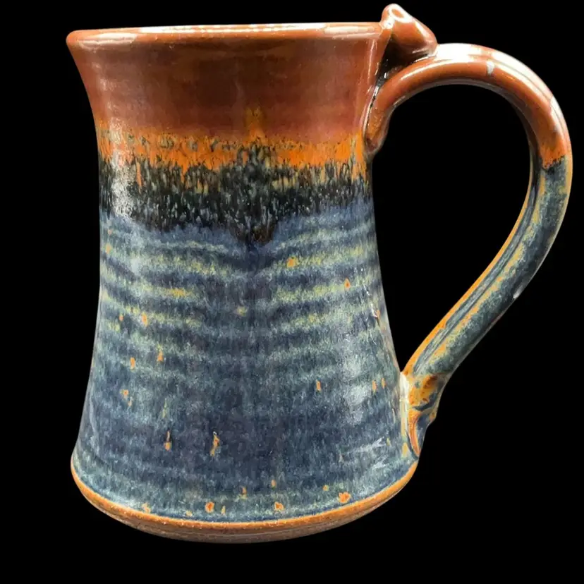 Handcrafted Ceramic Mug with Earthy Glaze Castroville Pottery Texas Mug Glazed 5”