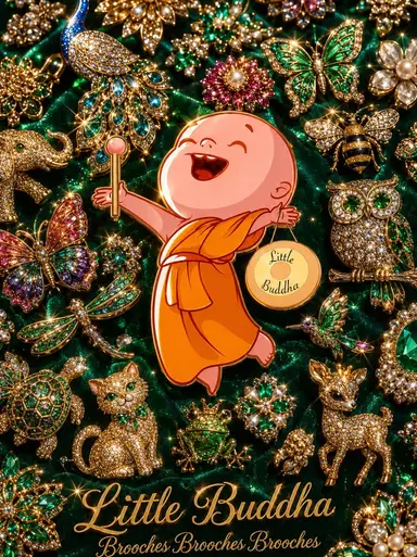 Little Buddha Brooches