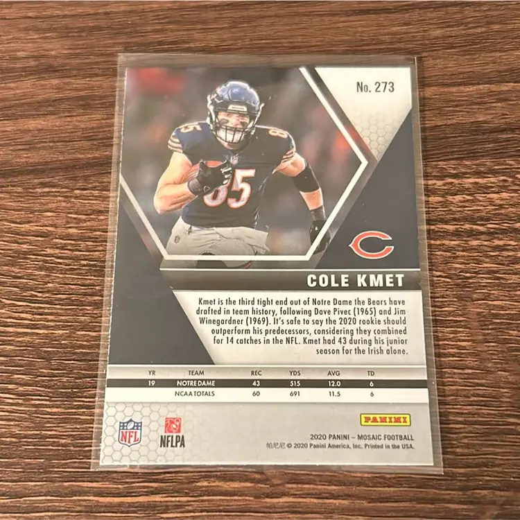 Cole Kmet RC - 2020 Mosaic - Chicago Bears