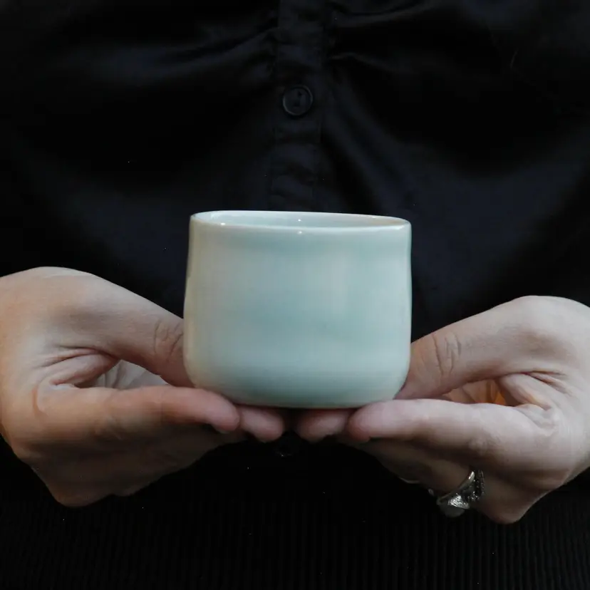 Luna's Little 7 oz Tea Cup in Pale Blue, 2.5" height