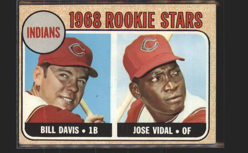 Indians 1968 Rookie Stars (Bill Davis / Jose Vidal) 1968 Topps #432 - (140) - Cleveland Indians 5