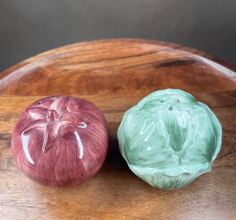 Vegetable Tomato Lettuce Salt and Pepper Shaker