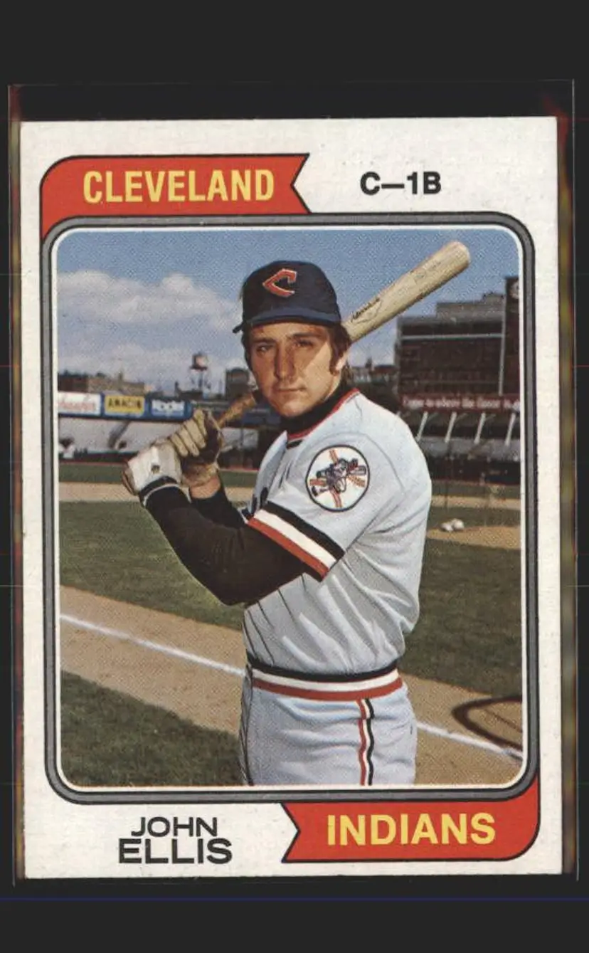 1974 Topps #128 John Ellis - (pk5) - Cleveland Indians