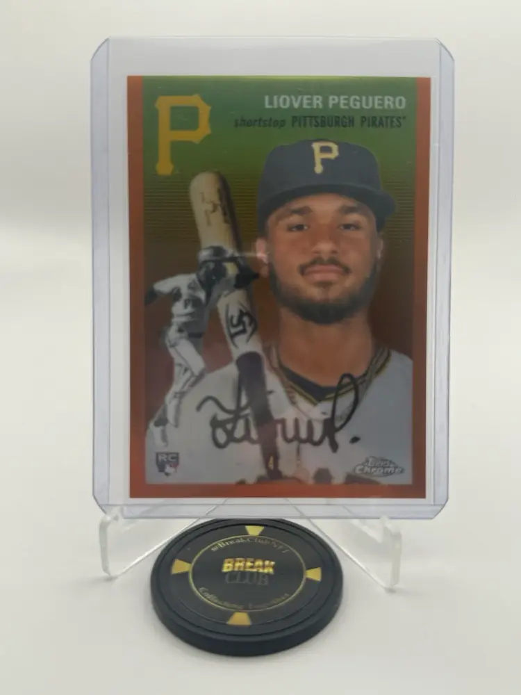 Liover Peguero 14/25 Orange 2022 Topps Chrome Platinum Anniversary - Pittsburgh Pirates
