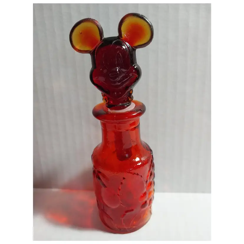 Vintage DISNEY MICKEY MOUSE STOPPER, Perfume Bottle