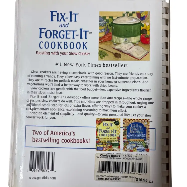 Fix It And Forget It Cookbook Feasting With Your Slow Cooker 2000