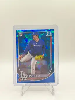 2025 Bowman Chrome Sapphire ROKI SASAKI Image Variation RC SP Dodgers