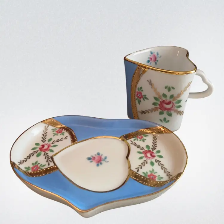 Royal Grafton Blue And White Teacup And Saucer