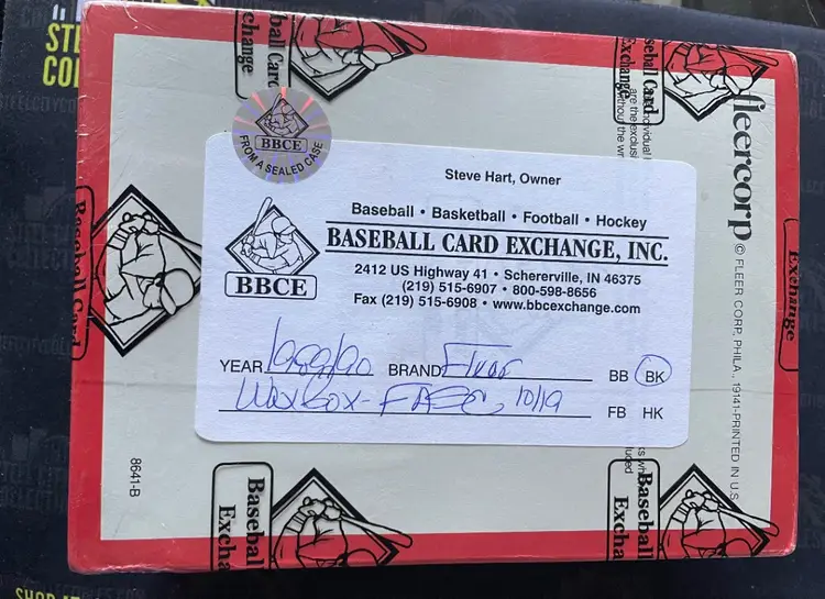 1989 Fleer Basketball Box BBCE (FASC)