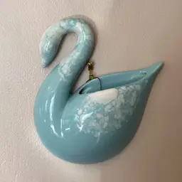 Blue Swan Wall Pocket 7.5”x 6”