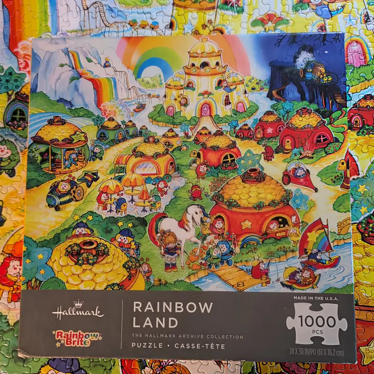 Complete Hallmark Rainbow Brite Rainbow Land 1000 24x20 inch Puzzle HTF