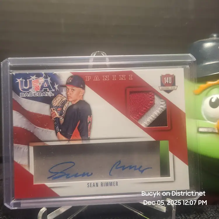 2015 Team USA Patch Auto - Sean Rimmer University of Hawaii