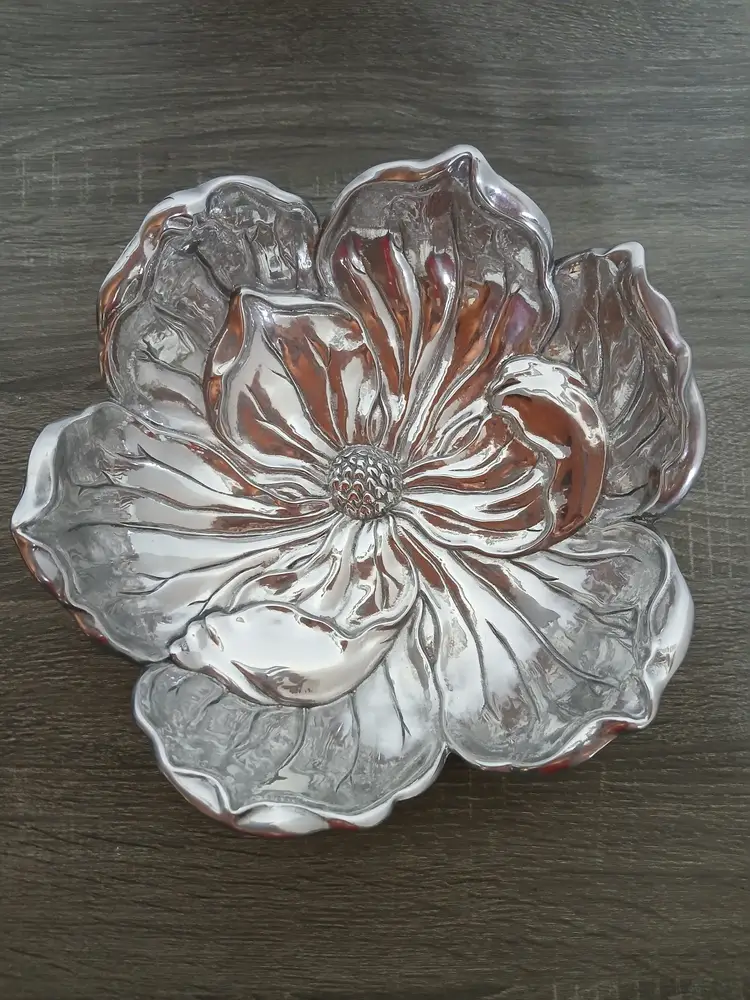 Arthur Court 2008 Magnolia Flower Serving Bowl Fruit Bowl 10.25"