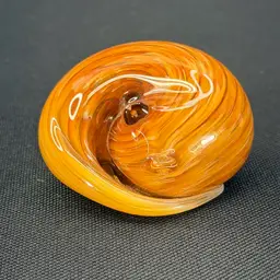 Signed Nunwell Sleeping Cat Paperweight
