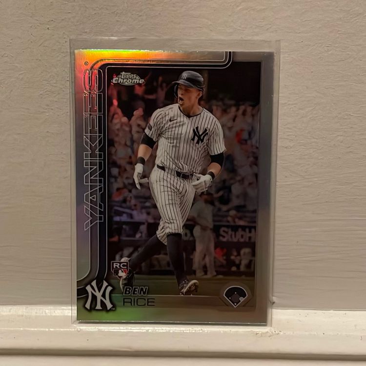 2025 Topps Chrome Ben Rice Refractor RC New York Yankees