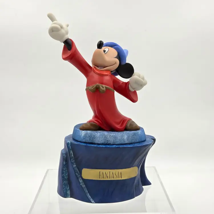 WDCC Mickey Mouse Fantasia Summoning the Stars 70th Birthday Sculpture with Base