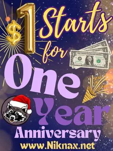 🐞$1 Starts For One Year Anniversary Celebration🐞
