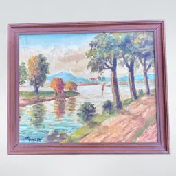 Vintage Oil Painting 11 X 9 1/4