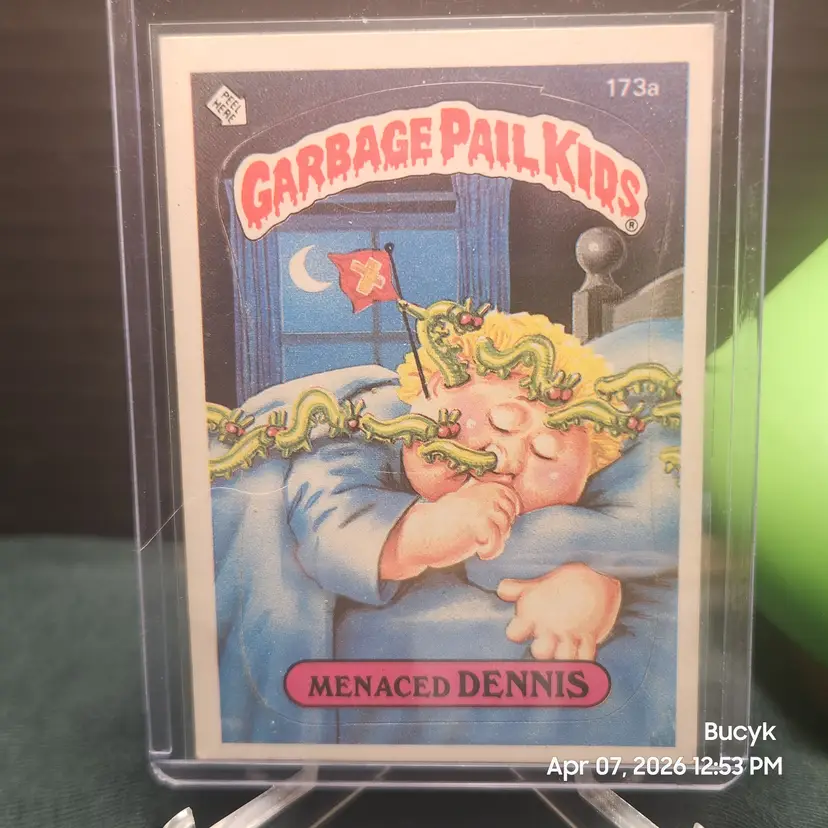 1986 Garbage Pail Kids - Menaced DENNIS #173a