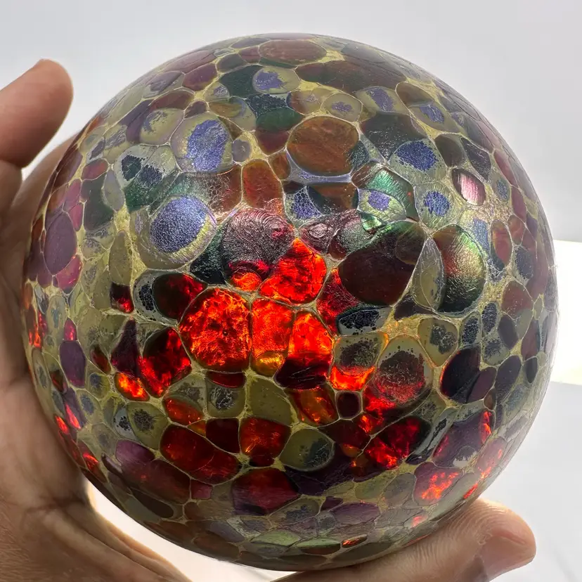 Michael Harris Early Isle Of Wight Studio Glass Paperweight Signed