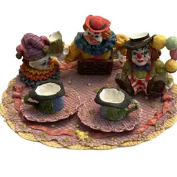 Miniature Clown Tea Set