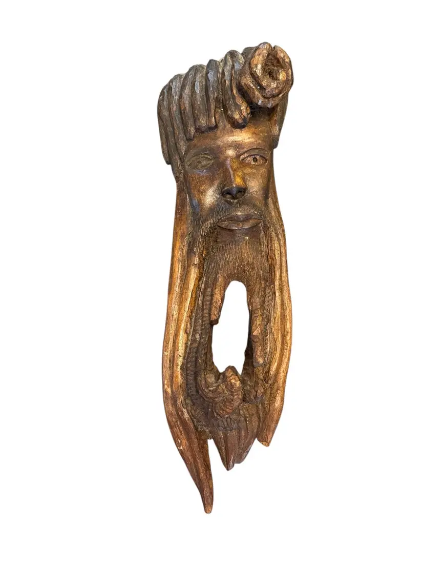 VTG Hand Carved Wood Spirit Sculpture