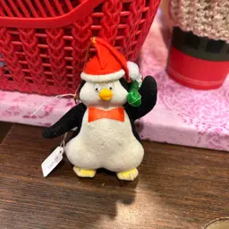 Little Flocked Penguin Ornament