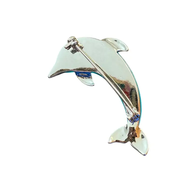 Dolphin Brooch 2” X 1”