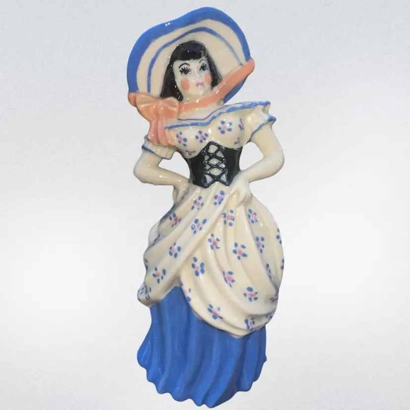 Ceramic Arts Studio 7” Miss Lucindy 1942-1956 Hand Painted Figurine