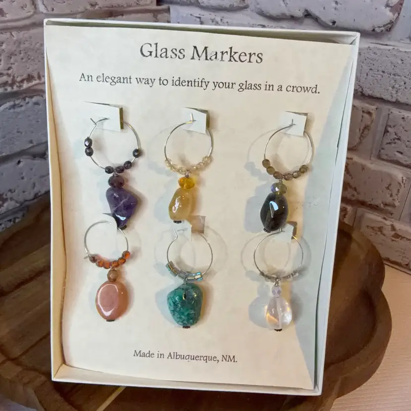 Glass Markers To Identify Your Glass In A Crowd Multiple Colors Set Of 6