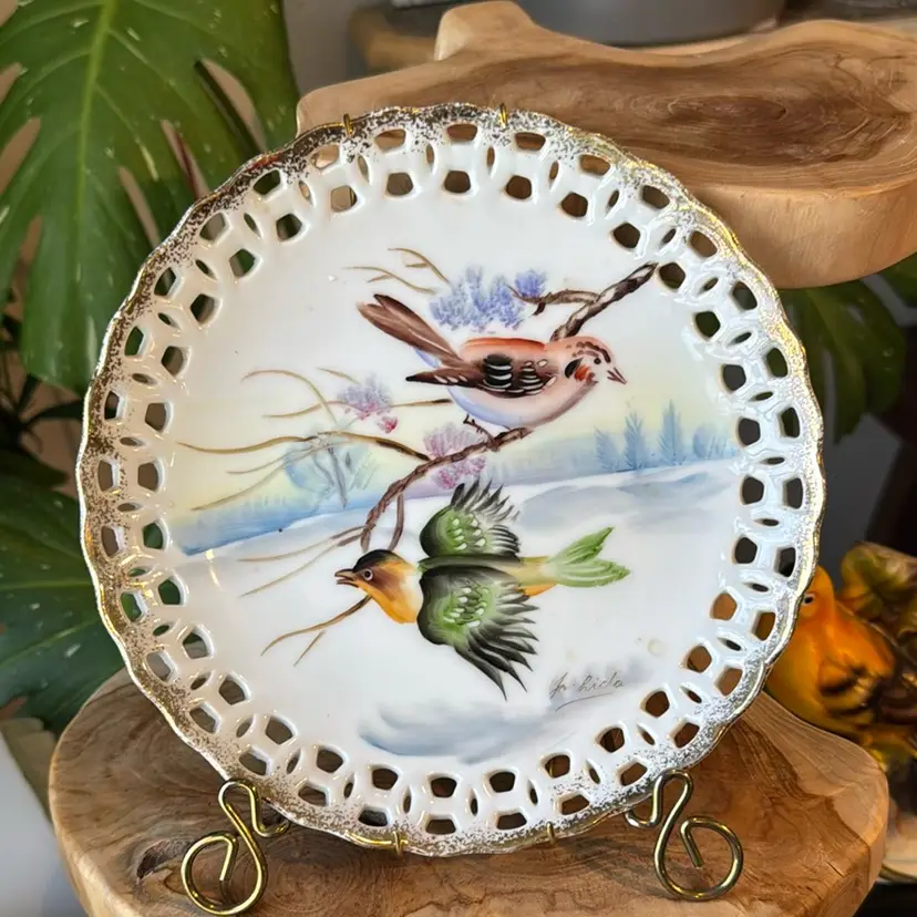 Pierced Bird Wall Plate