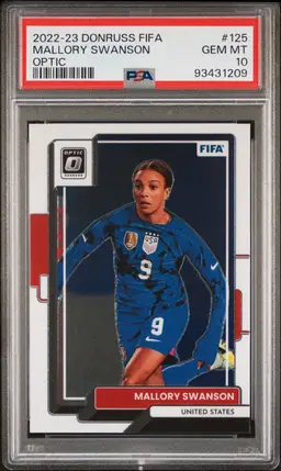 2022 Donruss FIFA Mallory Swanson Optic PSA 10