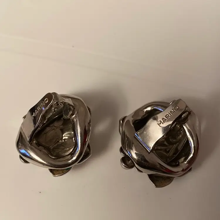 Vintage Marino Leaf Earrings