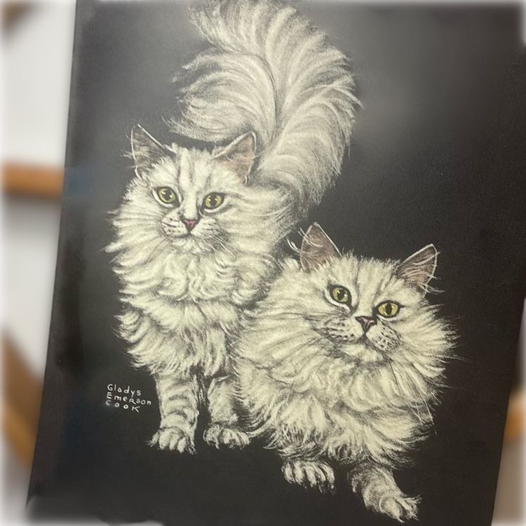 Gladys Emerson Cook Vintage Penn Prints Poster Of Adorable Kitties 12x16