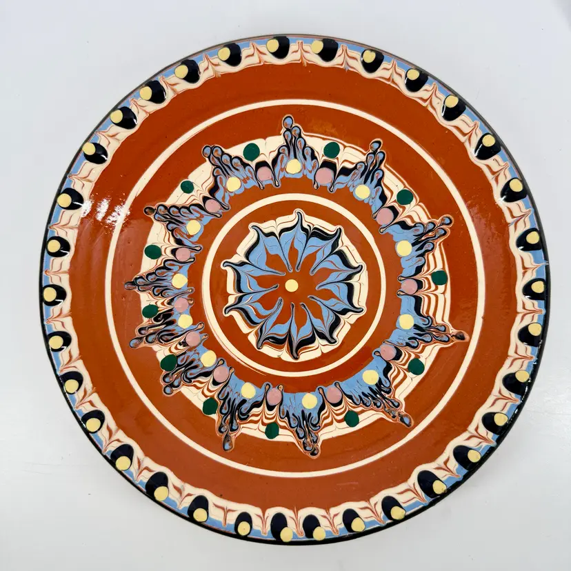 7.5in Bulgarian Red ware Wall Plate