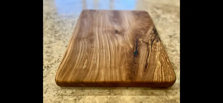 Lighting Struck Spalted Maple Deep Green Epoxy Cutting Board
