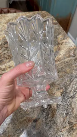 Fifth Avenue Portico Crystal Hurricane Candle Holder