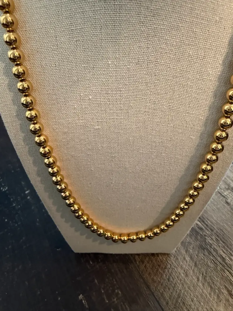 Vintage Napier Gold Toned Beaded Necklace