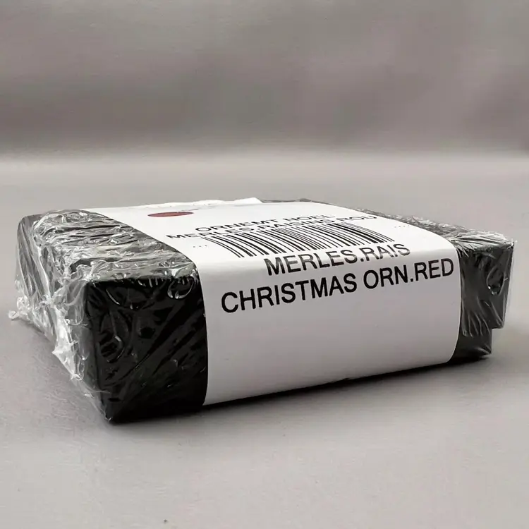 New Red Lalique Ornament Merles and Raisins Hanging Ornament Medallion Crystal