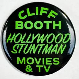 Black w/ green lettering - Cliff Booth Button