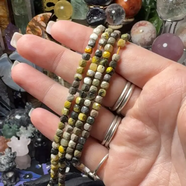 Bumblebee Jasper 4mm Faceted Bracelet