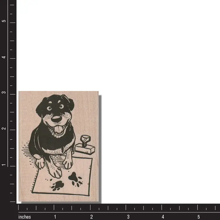 Dog Stamper Animal Rubber Stamp - Pet Rottweiler