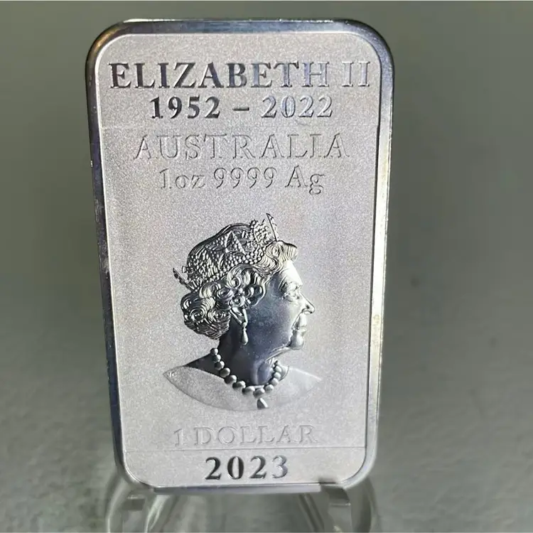 2023 Australian 1oz Silver Dragon Bar Coin
