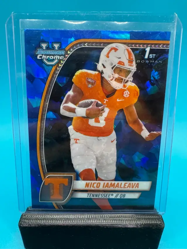 Nico Iamaleava 1st Bowman Chrome U Sapphire UCLA Bruins