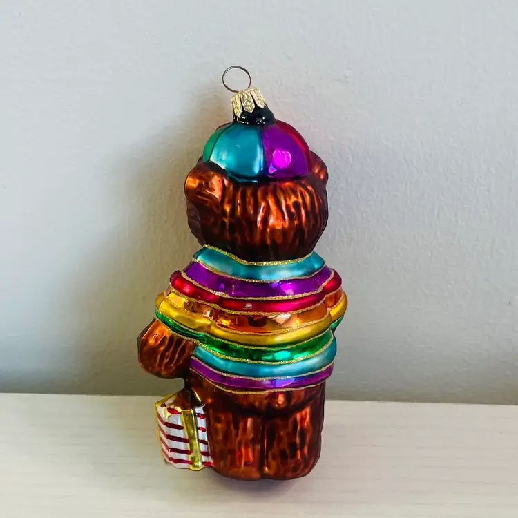 Vintage Christopher Radko 1999 Cubby's Rainbow Christmas Ornament AIDS Charity