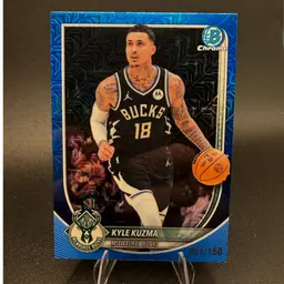 Kyle Kuzma #/150 2025-26 Bowman Basketball Milwaukee Bucks