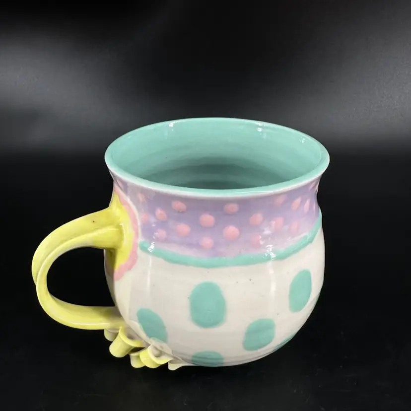 Susan Thumann Porcelain Polka Dot Coffee Mug