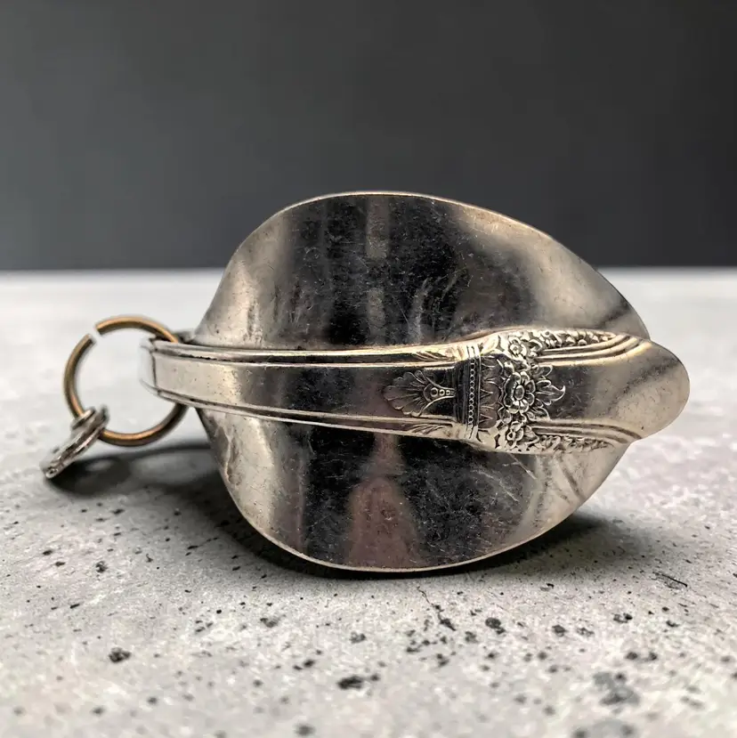 Artisan Crafted Repurposed Silver Plated Spoon and Handle Pendant or Bracelet